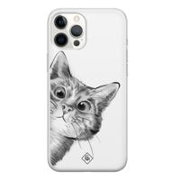 iPhone 12 Pro Max siliconen hoesje - Peekaboo - thumbnail