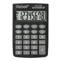 Rebell RE-HC108-BX Calculator HC108 Zwart - thumbnail