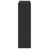 Boekenkast / kamerscherm 100x33x115 cm zwart - thumbnail