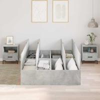 Bedframe met opslag Betongrijs 200 x 120 x 31.5 cm Bewerkt hout - thumbnail