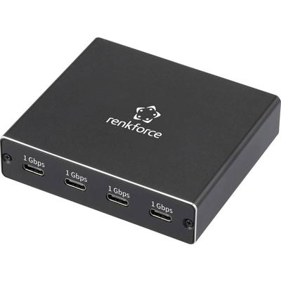 Renkforce RF-NS-200 Splitter 4 poorten 1 GBit/s