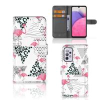 Samsung Galaxy A33 5G | Telefoonhoesje | Met pasjeshouder | Flamingo Triangle - thumbnail