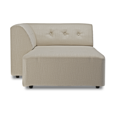 HKliving Vint bank left divan Pure Ivory HKliving Vint bank left divan Pure Ivory