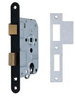 Nemef dag- en nachtslot - PC55 mm - doornmaat 50 mm - 1269/3 - zwart gelakt - thumbnail