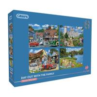 Day Out With The Family Puzzel 4x 500 Stukjes - thumbnail