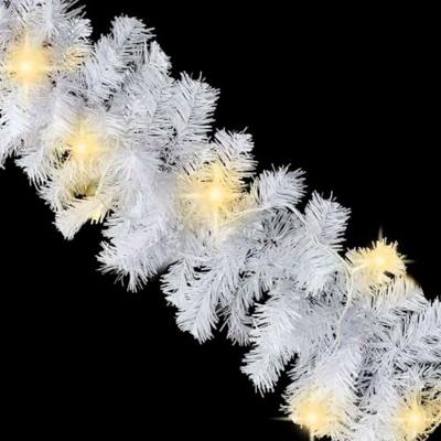 VidaXL Kerstslinger met led-lampjes 20 m wit - thumbnail