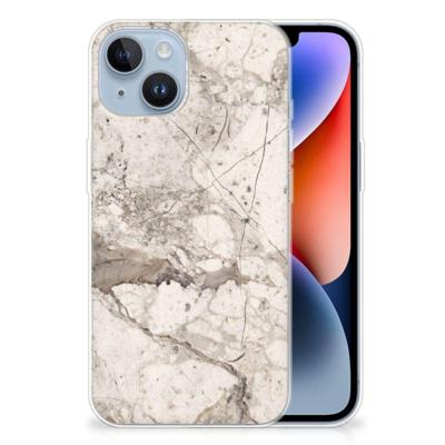 Apple iPhone 14 | TPU | Siliconen hoesje | Marmer Beige
