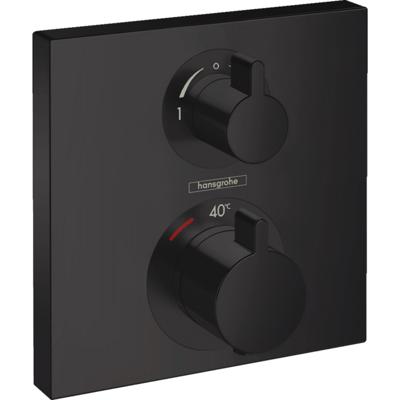 Hansgrohe Thermostaat Afbouwdeel Ecostat Square 2 functies Mat Zwart Hansgrohe Thermostaat Afbouwdeel Ecostat Square 2 functies Mat Zwart