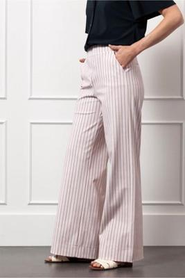 Studio Anneloes Lexie Pinstripe Trousers 12799 Broek 1969 Pale Pink/dark Blue