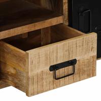 Tv-meubel 100x30x40 cm massief ruw mangohout - thumbnail