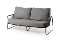 Tierra Outdoor Loungebank Rivera 2-zit Charcoal - thumbnail
