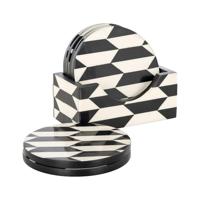 Richmond Onderzetter 'Jula' Resin, Set van 6 stuks - thumbnail