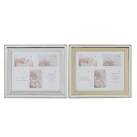 Fotolijsten DKD Home Decor Gouden Zilverkleurig Aluminium Kristal polyestyreen Traditioneel 47 x 2 x 40 cm (2 Stuks) - thumbnail