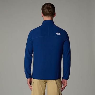 The North Face 100 Glacier 1/4 Zip Fleece Heren Estate Blue M