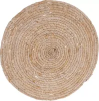 Placemat Zeegras Naturel Ø38cm - thumbnail