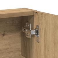 Kaptafel artisanaal eikenkleurig 80 x 35 x 132 cm Bewerkt hout - thumbnail