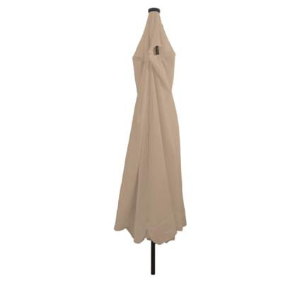 VidaXL Tuinparasol taupe 395 x 395 x 245 cm polyester VidaXL Tuinparasol taupe 395 x 395 x 245 cm polyester