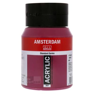 Royal Talens Amsterdam Acrylverf 500 ml - Permanentrood Violet 567