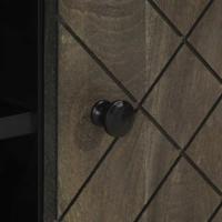 Tv-meubel 105x33x46 cm massief mangohout zwart - thumbnail