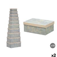 Decoratieve Doos Pincello 64 Crème Karton (2 Stuks) - thumbnail