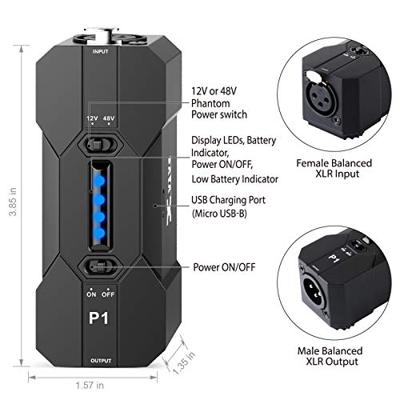 Xvive P1 mobiele fantoomvoeding Xvive P1 mobiele fantoomvoeding
