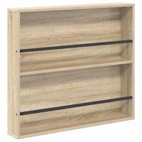 Tijdschrift Rek 2 pcs Sonoma Eiken 80 x 12 x 70 cm Bewerkt hout - thumbnail