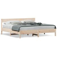 Bedframe zonder matras massief grenenhout 180x200 cm - thumbnail
