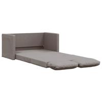Slaapbank vloermodel 2-in-1 112x174x55 cm stof taupe - thumbnail