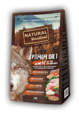 NATURAL WOODLAND OPTIMUM MINI / MEDIUM BREED DIET 2 KG NATURAL WOODLAND OPTIMUM MINI / MEDIUM BREED DIET 2 KG