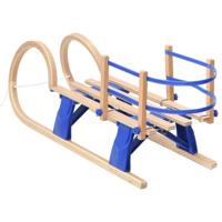 Slee met rugleuning inklapbaar 110 cm multiplex - thumbnail