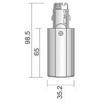 Deko Light 710010 D Line elektrischer Einspeiser links 230V-railsysteemcomponenten Stroomrail 3-fasig Grijs - thumbnail
