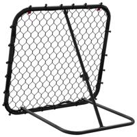 Voetbalrebounder verstelbaar 84x73x60-80 cm staal zwart - thumbnail