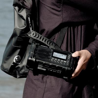 Sangean MMR-99 DAB+ Black Outdoorradio DAB+, DAB, VHF (FM) Noodradio, Bluetooth Zonnepaneel, Spatwaterbestendig, Stofdicht Zwart