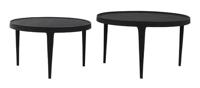 Light & Living Salontafel 'Tobias' Set van 2 stuks, kleur Zwart - thumbnail