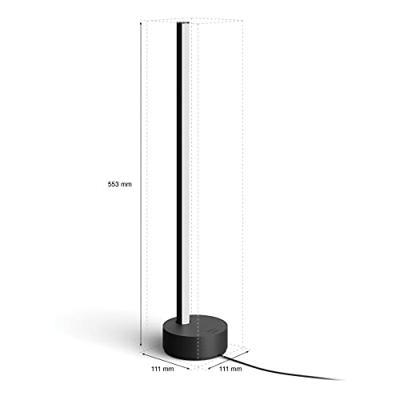 Philips Tafellamp BacklightHue Gradient - 12W - White and Color 55cm zwart - 915005987001