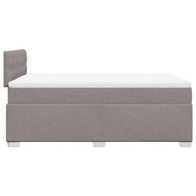 Boxspring met matras stof taupe 120x200 cm