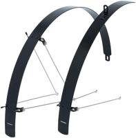 CONTEC spatbordset "flat fender" ct fender set flat fender "28" 42mm alu black - thumbnail