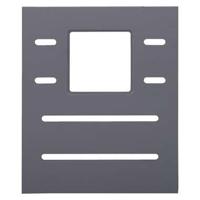 Hutwand Ties - antraciet - met raam (2 stuks) - thumbnail