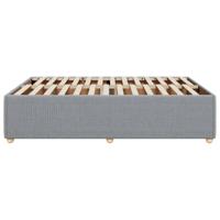 Bedframe zonder matras stof lichtgrijs 180x200 cm - thumbnail