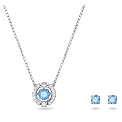 Swarovski 5480485 Set Sparkling Dance Round Blue