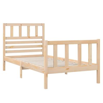 Bedframe massief hout 75x190 cm