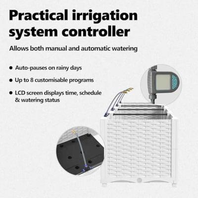 Tuin Bloempot 4 pcs Wit Staal