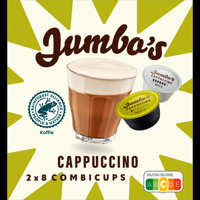 Jumbo&apos;s Cappuccino Koffiecups 2 x 8 Combicups - thumbnail