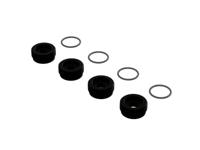 Arrma - Front Hub Nut Includes O-Rings, Aluminum, Black (4) (ARA330775) - thumbnail