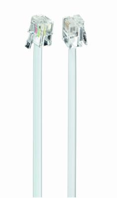 Telefoonkabel 6P4C (RJ11) wit 3 meter