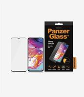Pantserglas displaybescherming voor Samsung Galaxy A70, zwart - thumbnail