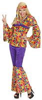 Hippie kleding vrouw 3-delig Meadow - thumbnail