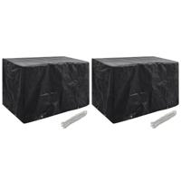 vidaXL Tuinmeubelhoezen 2 st 8 ogen 140x70x90 cm - thumbnail