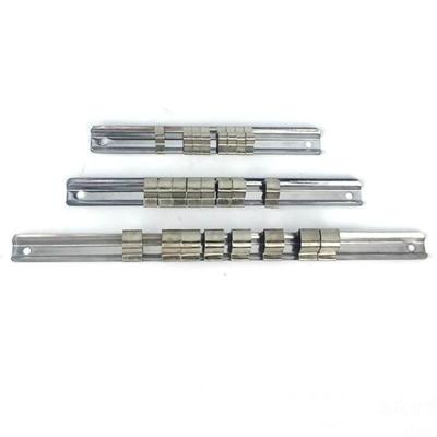 Koolstofstaal 8 socket rack opslag Divider Rail lade houder haken plank staan tool organisator socket socket moersleutel opslag (150mm)