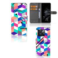 OnePlus 10T | Book Case | Blokken Kleurrijk - thumbnail